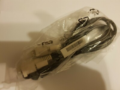 DVI-Monitoranschlusskabel schwarz 2 Stecker weiß 1,25m NEU+OVP + 2427501193P-01