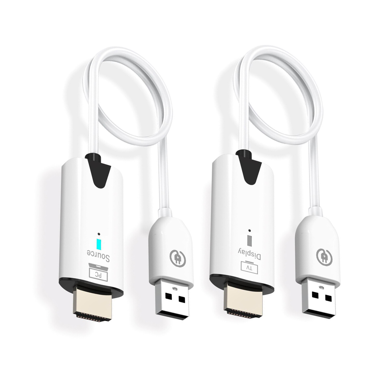 Wireless HDMI Extender for PC Laptop TV Video Transmitter Receiver Adapter