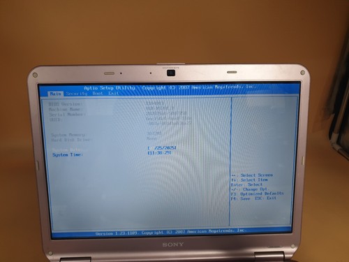 Sony Vaio VGN-NS20E 15.4" T3400 2.16GHZ 3GB RAM 4500M ,BIOS BOOT,SL20 - Picture 4 of 8