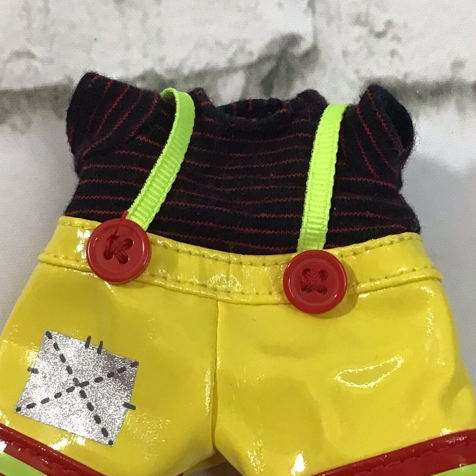 Lalaloopsey Littles Jumpsuit Yellow Red Fireman Pants Replacement Clothes