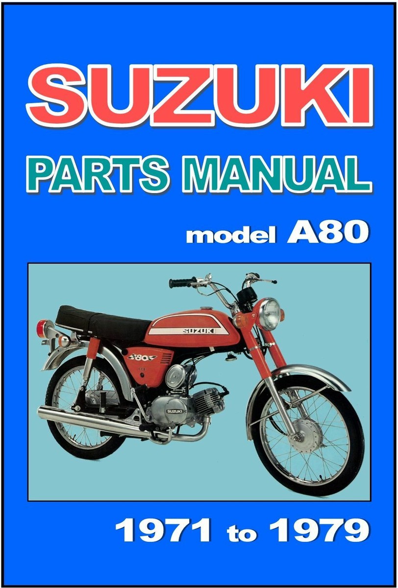 SUZUKI Parts Manual A80 1971 1972 1973 1974 1975 1976 1977 1978