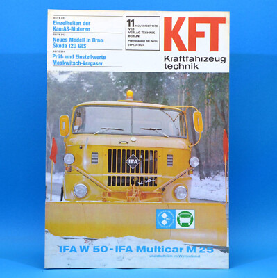 GDR KfT Automotive Technology 11 1978 Winter Service Vehicles Robur W 50 Six Day 59