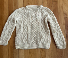 Unisex Irish Knit Style Sweater for a Child - 5/6 see measurements