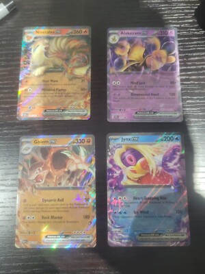Ninetails Alakazam Golem And Jynx Pokemon 151 EX Scarlet And Violet