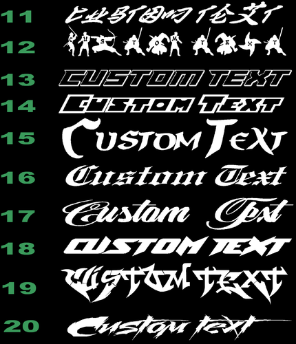 custom sticker decal car sign window full windscreen LARGE BIG 1100mm banner - Picture 3 of 11