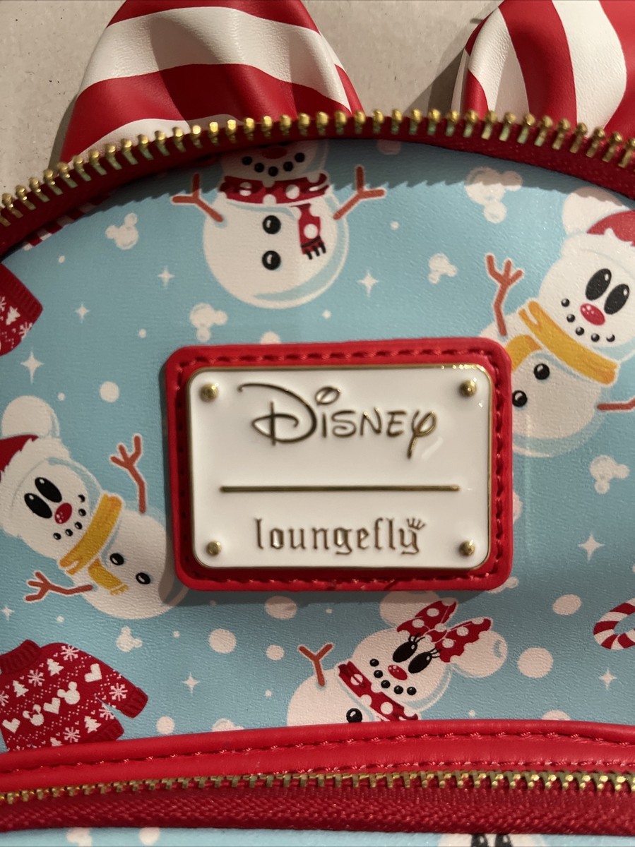 Loungefly - Disney Minnie Mickey Snowman AOP Mini Backpack  display picture 1