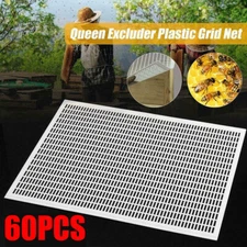 60PCS 10 Frame Plastic Queen Bee Excluder Trapping Net Grid Beekeeping Tool Kit