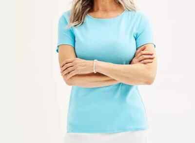 Women's Croft & Barrow Essential Crewneck Tee Solid Multiple Sizes & Colors