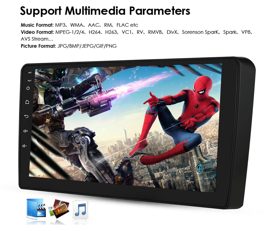 Reproductor de navegación radio estéreo GPS para automóvil Android de 9"" para Renault Logan Sandero 09-15 32G Foto 4 de 4