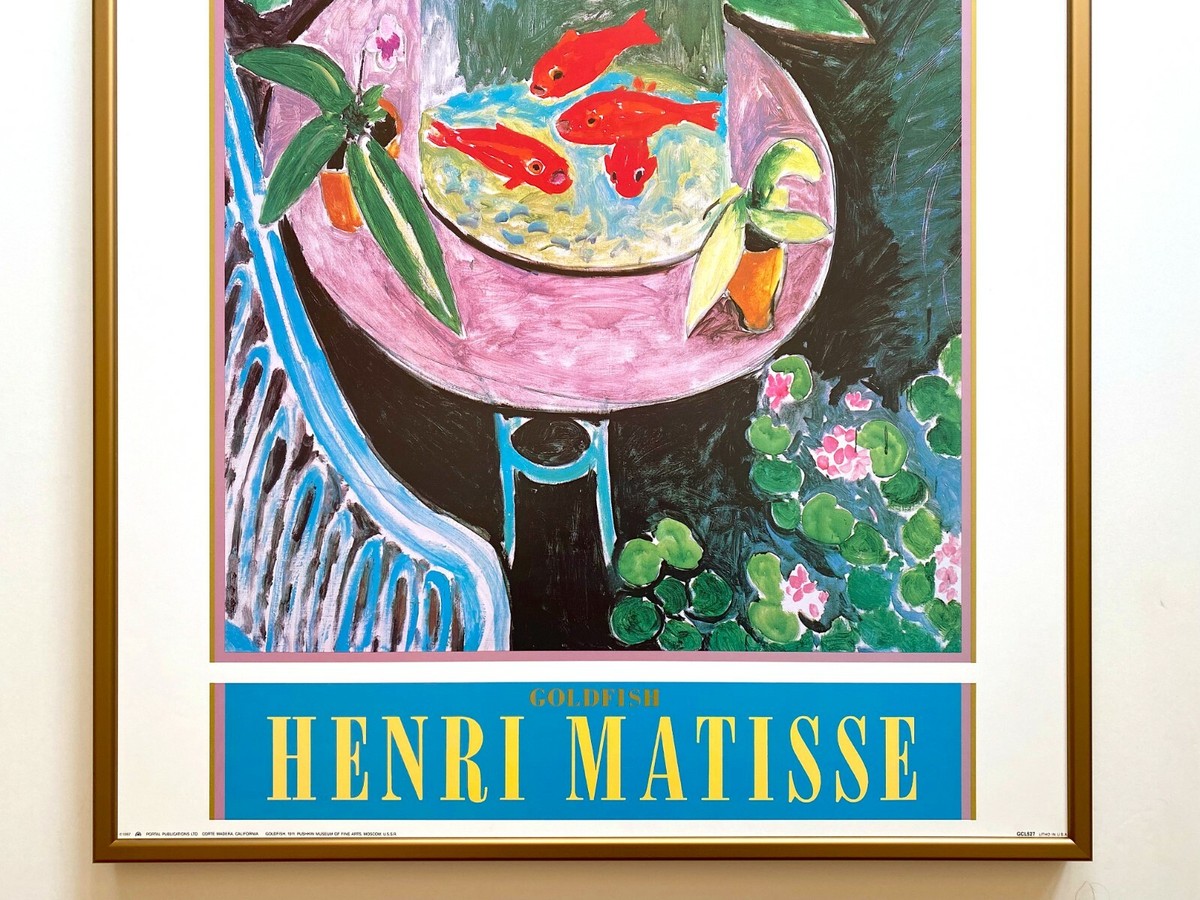 HENRI MATISSE RARE 1987 LITHOGRAPH PRINT FRAMED ICONIC POSTER