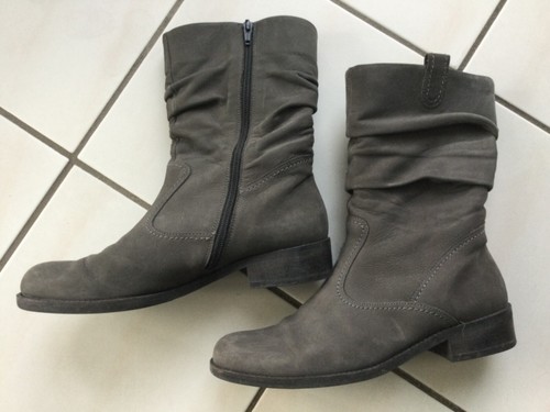 damen stiefel grau 39
