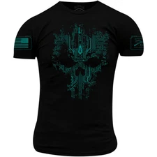 Grunt Style Circuit Skull T-Shirt - Black
