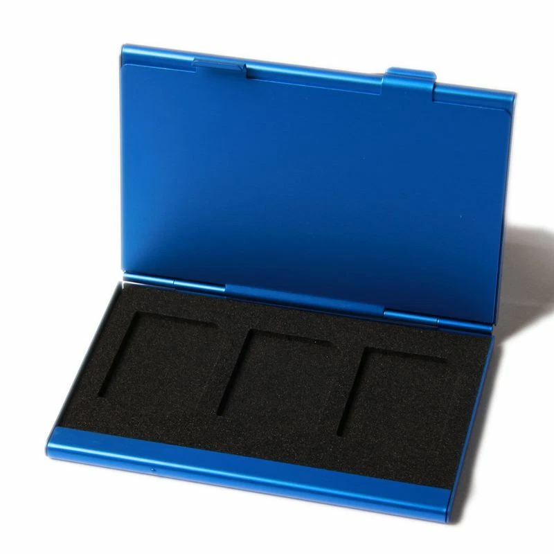 SD-Card storage box for 6 SD Cards blue aluminium - Image 2 of 4
