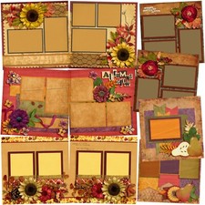 AUTUMN'S GLOW - Scrapbook Layout Set