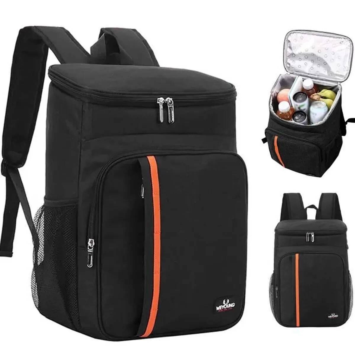 Sac à Dos Isotherme 44 L - Tissu Oxford étanche, Isolation 8 Mm, Pour Pique-nique, Randonnée, Pêche Et Barbecue