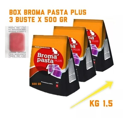 VEBY VELENO TOPI RATTI 1,5KG VEBI esca velenosa BROMA PASTA PLUS murin pasta forte