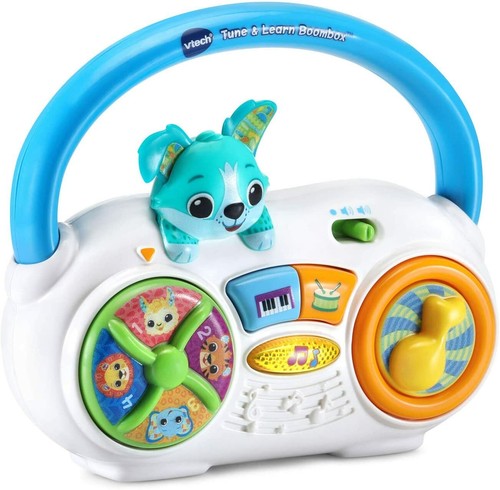 VTech Sintonizza e Impara Boombox 6-36 Mesi 90+ Canzoni Suoni Frasi - Foto 3 di 5