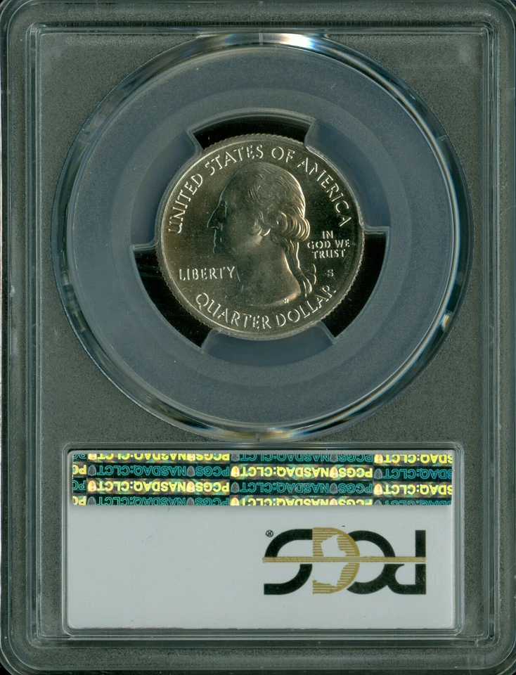 2018 S VOYAGUERS FLAG QUARTER PCGS MS67 FINEST GRADE LOW POP .  - Image 2 of 2