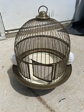 Antique Vintage Brass Bird Cage