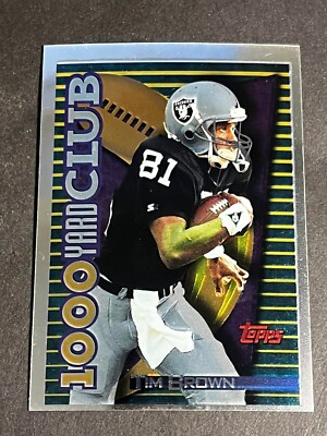 1994 Topps Chrome 1,000 Yard Club Tim Brown Raiders #5