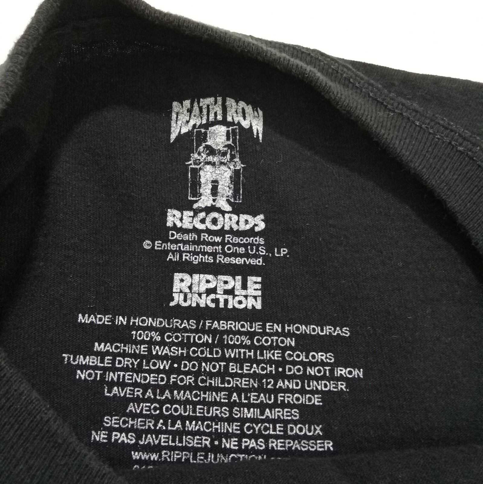 FILA T shirt uomo Ripple Junction Death Row Records taglia 3XL alta grande