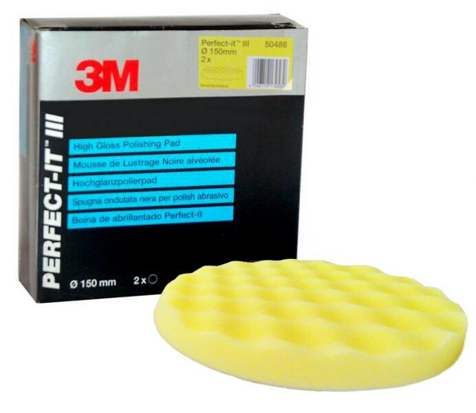 3M 50488 - PERFECT IT III Polishing Pad Yellow 150mm - UK stock