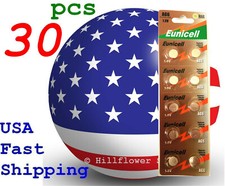 30 pcs AG6 LR69 LR920 G6 371A TT 370 171 Card 1.5V 0 Hg Alkaline Battery