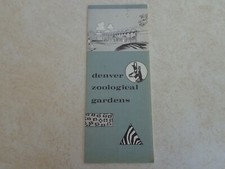 *Denver Zoological Gardens Denver CO. Brochure Pamphlet Vacation Travel Vtg.*