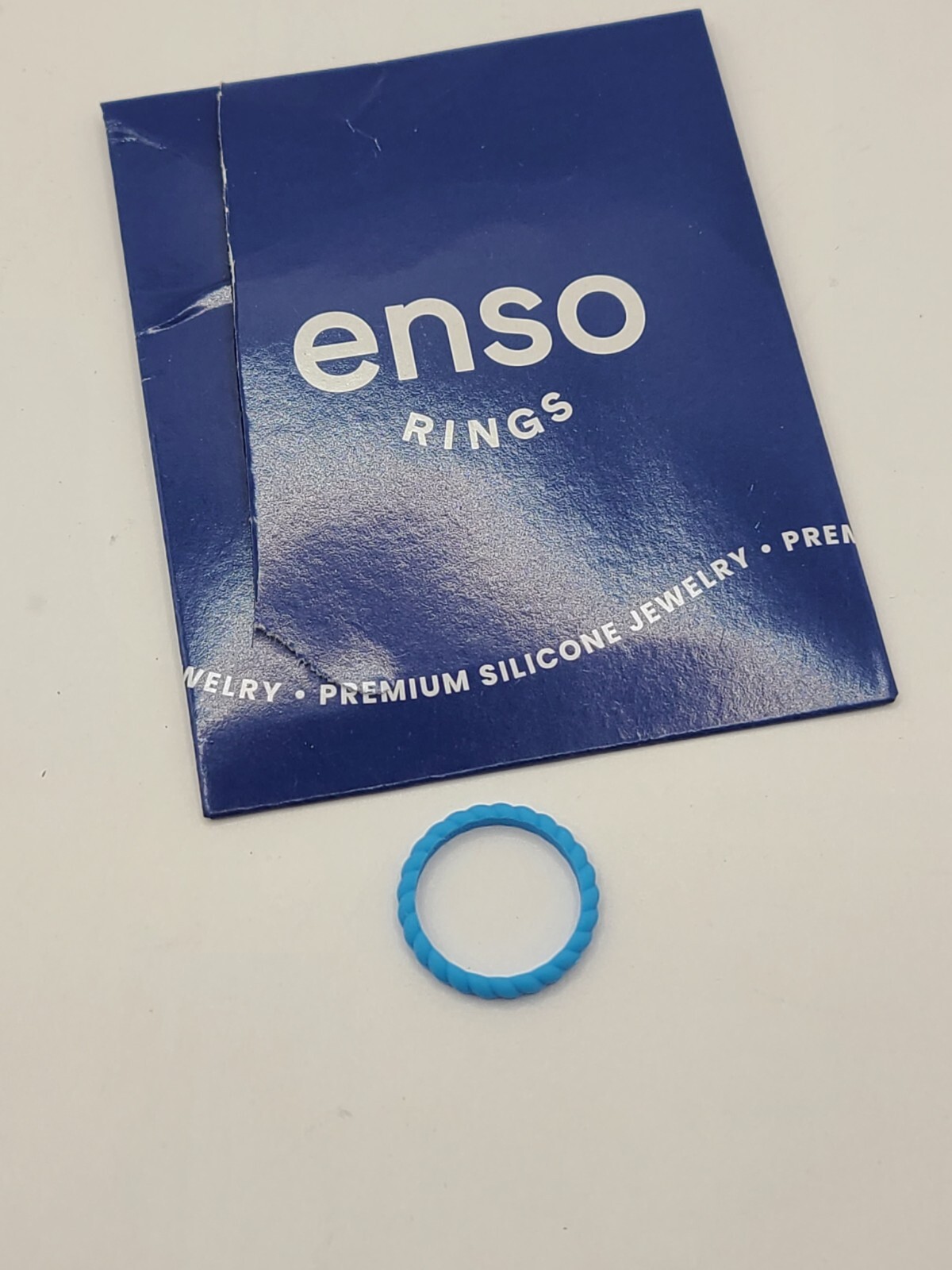 Enso Braided Stackable Silicone Ring - Vibrant Bl… - image 3