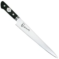 KANETSUNE Sujihiki 240mm AUS-8 Steel Plywood With Steel Bolster Handle KC-728