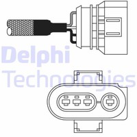 Delphi ES10979-12B1 Lambdasonde FüR Audi Seat VW