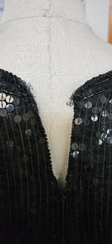 Vintage 1980s Royal Feelings Sequined Formal Top Wounded Bird - Picture 8 of 8