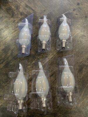 CRLight 2W 4000K LED Candelabra Bulb Daylight White Glow, 25W