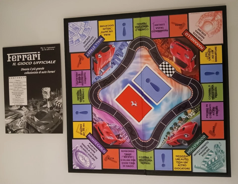 Ferrari il gioco ufficiale Mattel 2000 di società in scatola NO Monopoli Game - Immagine 4 di 4