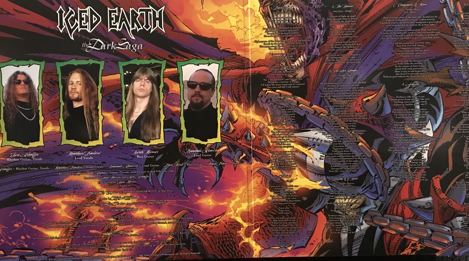 Iced Earth - The Dark Saga LP 2022 Floga Records – FL301 [New] [Greece] - Image 3 of 4