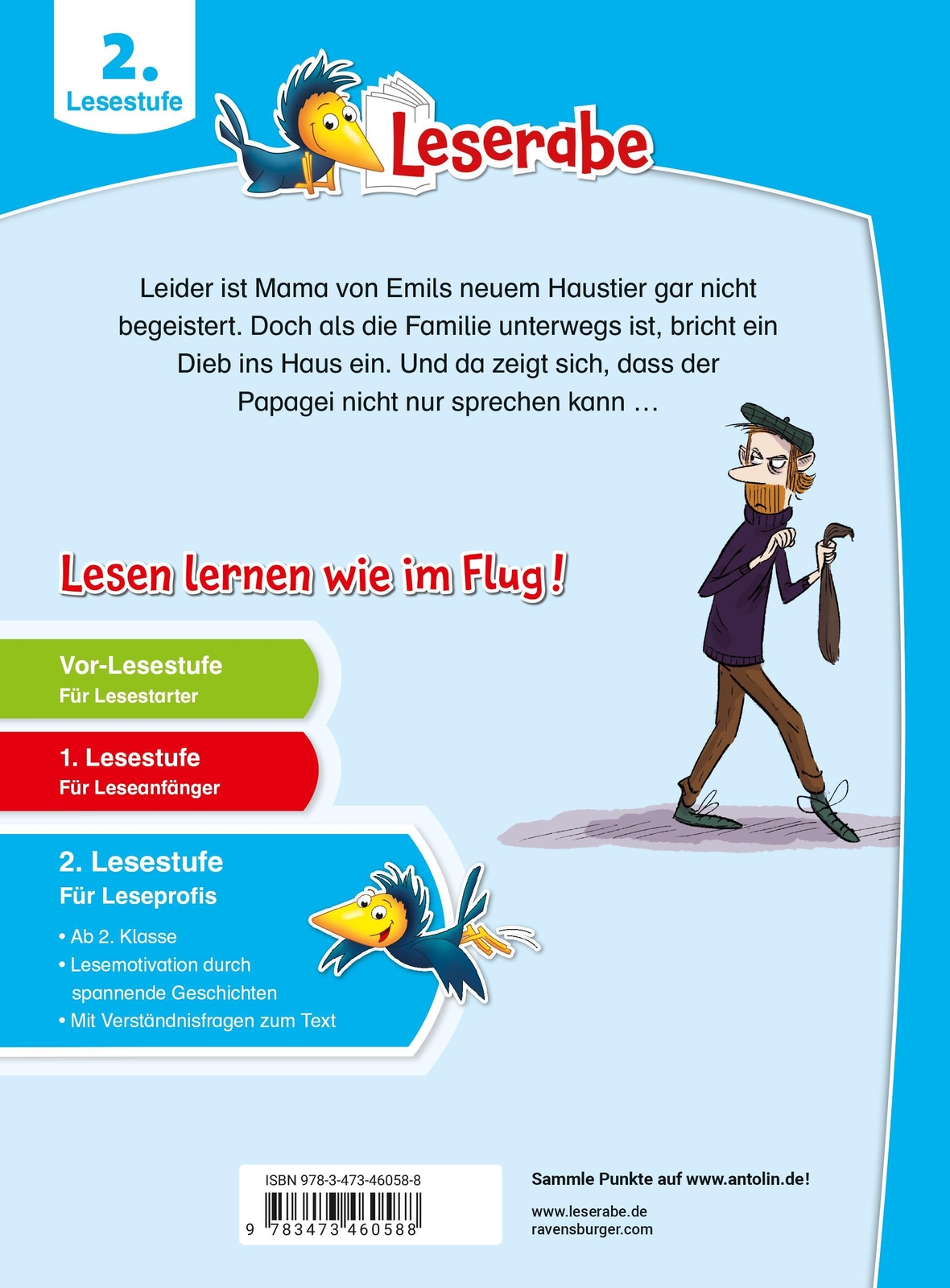 Thumbnail - Der Polizei-papagei - Leserabe Ab 2. Klasse - Erstlesebuch Für Kinder