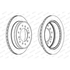 FERODO 2x Bremsscheibe hinten Ø312 mm belüftet für Toyota Land Cruiser KDJ15_