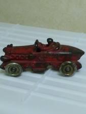 1930s A.C. Williams Cast Iron Boat Tail Racer Toy Race Car - Original 3 5/8"