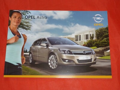Opel Astra H Base Edition Sport Cosmo Brochure Brochure Depliant Folleto 2007