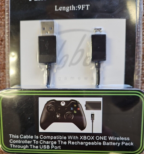 9ft Play n Charge Cable For Xbox One Controller by Yobo - Picture 3 of 4