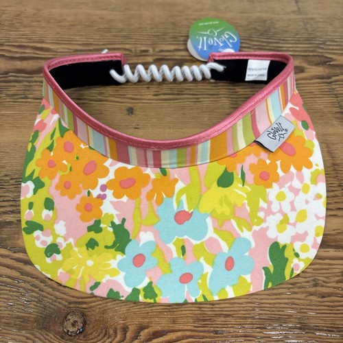 Glove It Ladies Women's Tennis Golf Pickleball Running Sun Visor Hat Floral