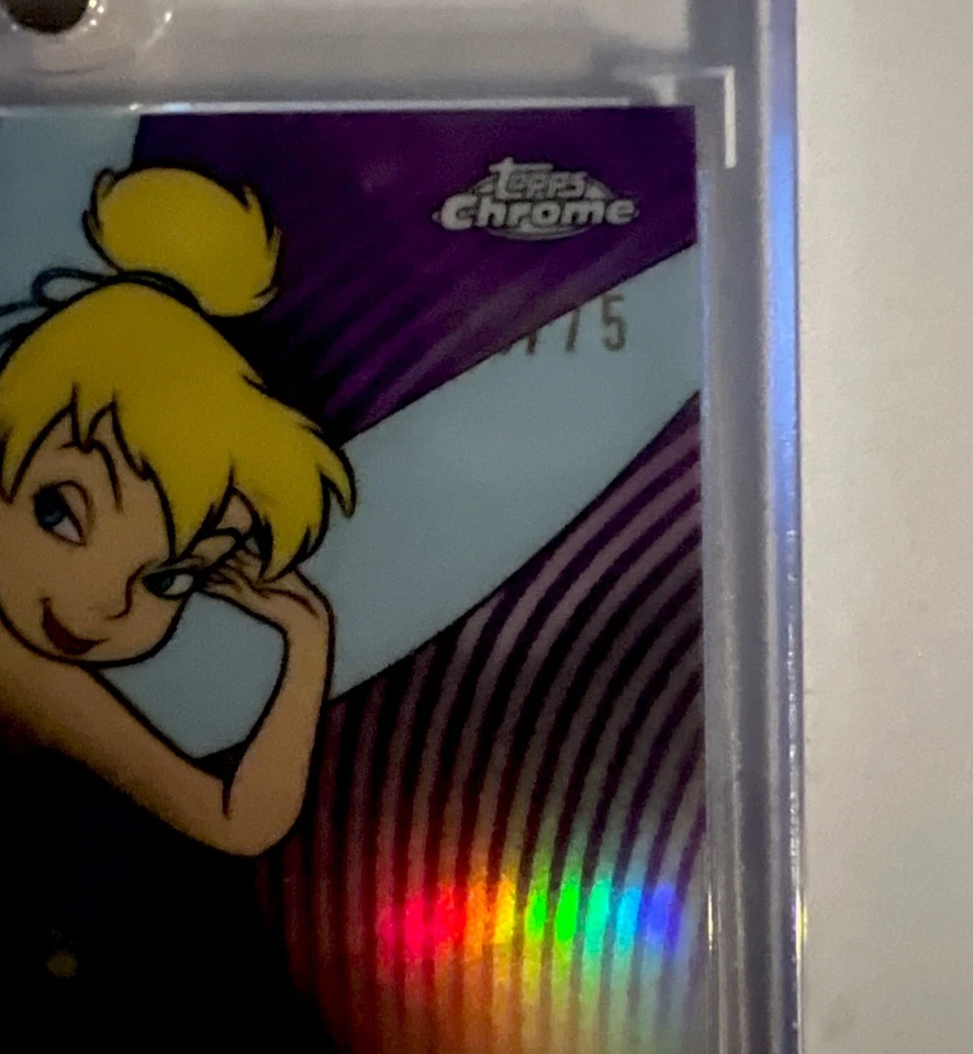 Topps Chrome Disney Tinker Bell Auto 53/75 Signed Margaret Kerry Voice Actor 🔥 - Image 3 of 4