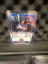 2023 Bowman Chrome Prospect Autographs Jacob Reimer  Blue Ray Wave /150 Mets 