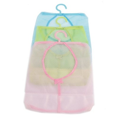 Kitchen Bathroom Hanging Storage Clothespin Hanging Mesh Bag Hook Organizer