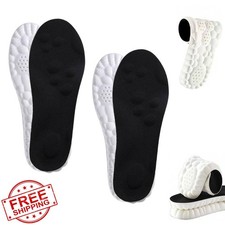 Steppers Cloud Memory Foam Insoles Arch Support Black 2 Pair
