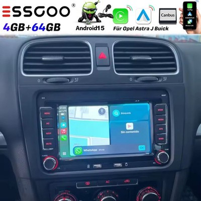 4+64GB Apple Carplay Für VW Tiguan 5N Golf Plus Android 15 Autoradio GPS NAVI FM
