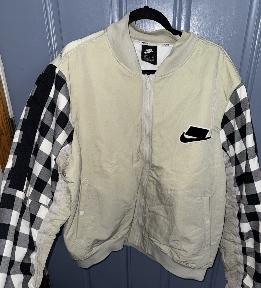 Euc Nike Sportswear NSP SYN Fill Bomber Jacket White Mens Size XXL