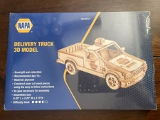 NEW NAPA Auto Parts Delivery PU Truck 3D Model Wood Puzzle No Glue Needed Sealed