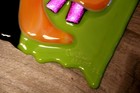 RARE Vintage - Curtiss Olson ‘02 Signed Fused Glass Face🔥 12" x 6" NEAT L@@K — photo 2