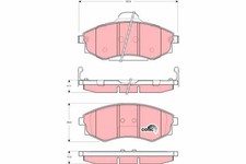 Bremsbelagsatz Vorne für Hyundai Coupe I RD Elantra III XD Stufenheck 97-05